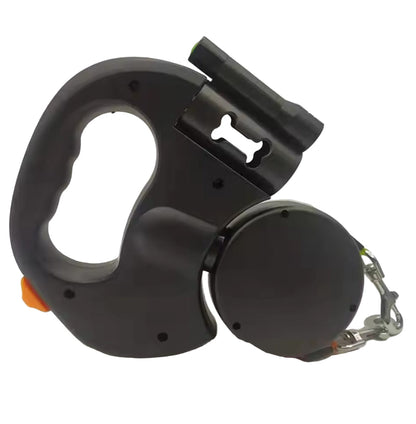 Dual Dog Leash with Tangle-Free Design, LED Light and 360-Degree Swivel