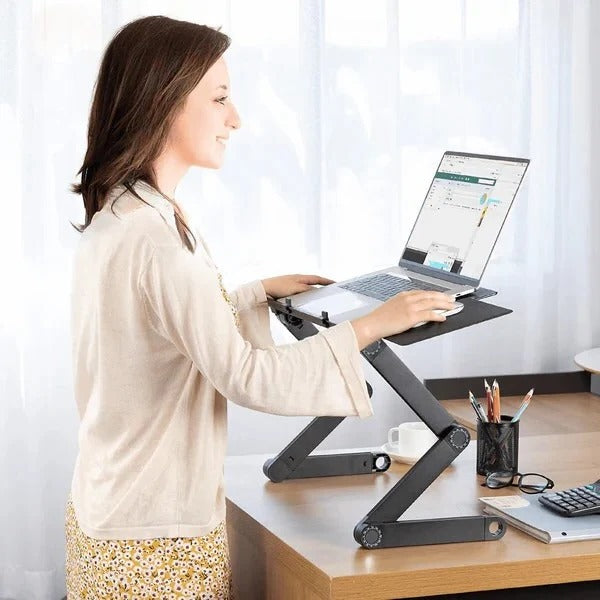 Laptop Stand for Desk, Adjustable Height and Ergonomic Design