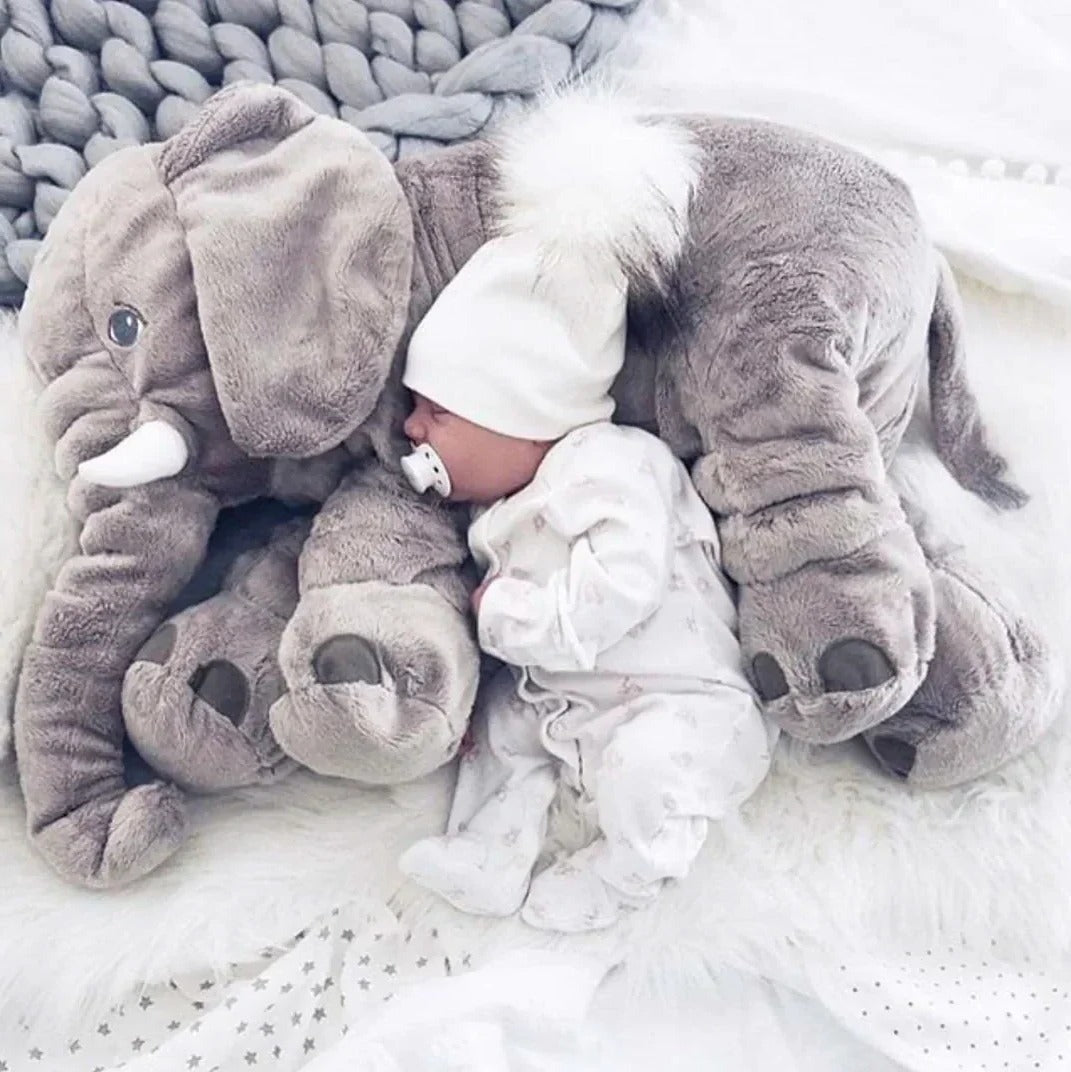 Baby Elephant Cuddle Pillow, Soft Plush Toy for Infants and Toddlers