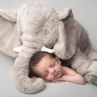 Baby Elephant Cuddle Pillow, Soft Plush Toy for Infants and Toddlers