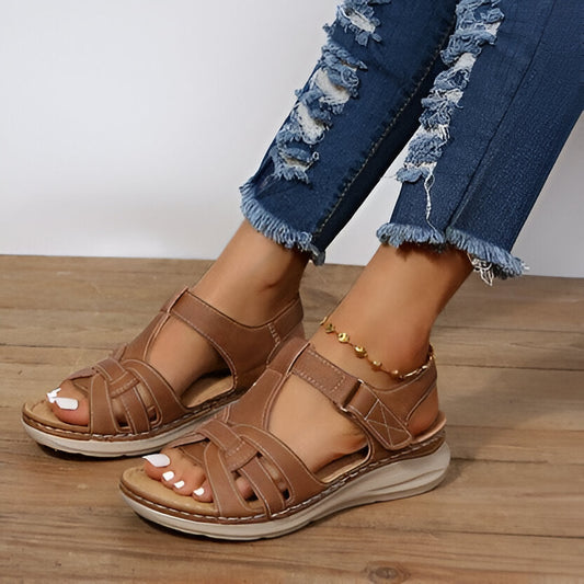 Comfort Sandals for Women with Cushioned Footbed and Arch Support