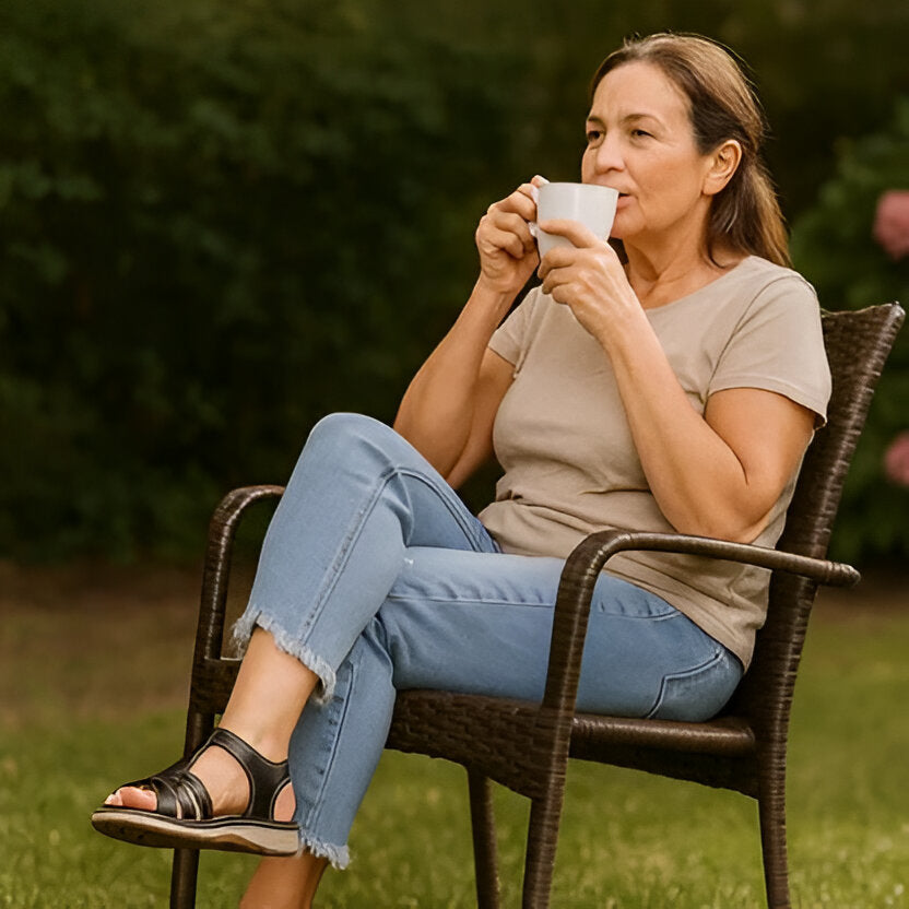 Comfort Sandals for Women with Cushioned Footbed and Arch Support