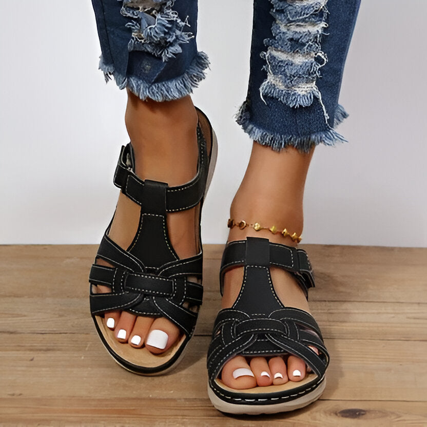 Comfort Sandals for Women with Cushioned Footbed and Arch Support