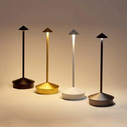 Cordless LED Desk Lamp with Touch Control and Dimmable Light Settings