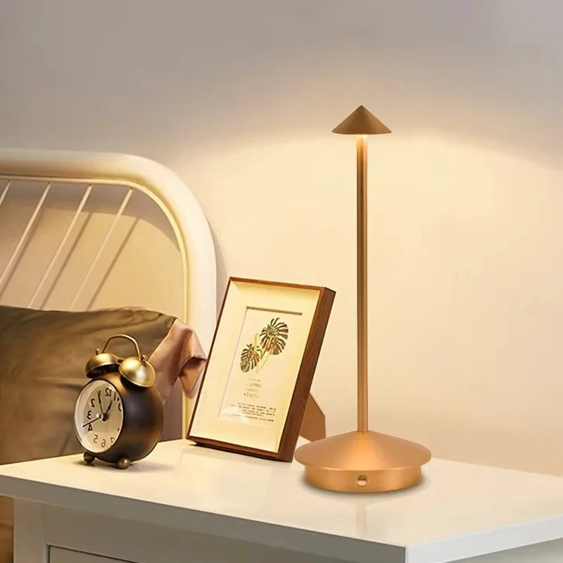 Cordless LED Desk Lamp with Touch Control and Dimmable Light Settings