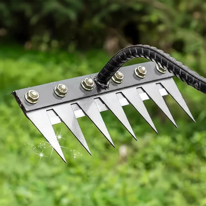 Carbon Steel Garden Weeding Rake, Hand Tool for Efficient Weeding