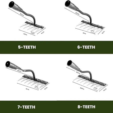 Carbon Steel Garden Weeding Rake, Hand Tool for Efficient Weeding
