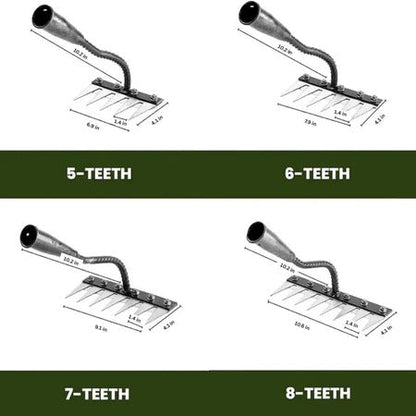 Carbon Steel Garden Weeding Rake, Hand Tool for Efficient Weeding