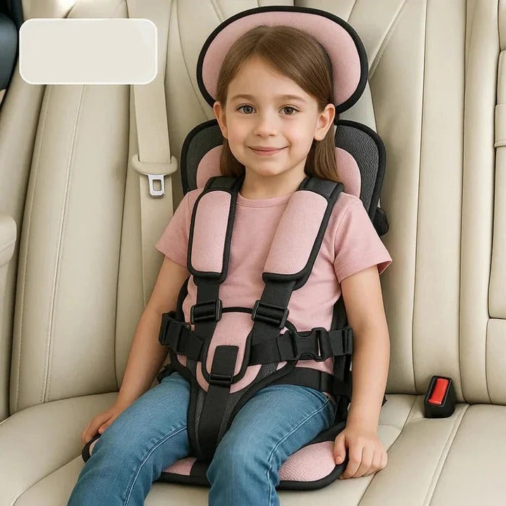 Portable Child Travel Seat with Safety Harness for Vehicle Use