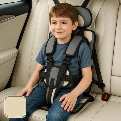 Portable Child Travel Seat with Safety Harness for Vehicle Use