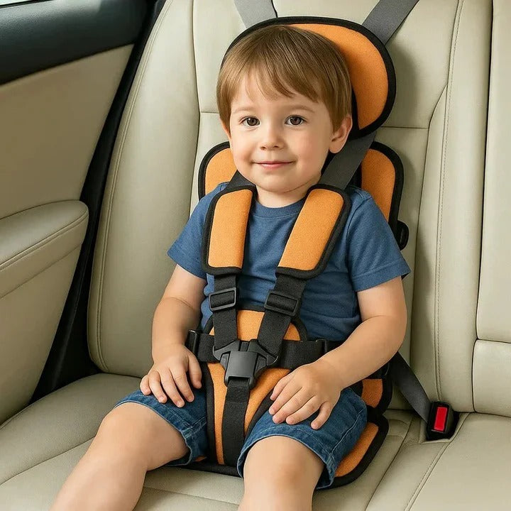 Portable Child Travel Seat with Safety Harness for Vehicle Use
