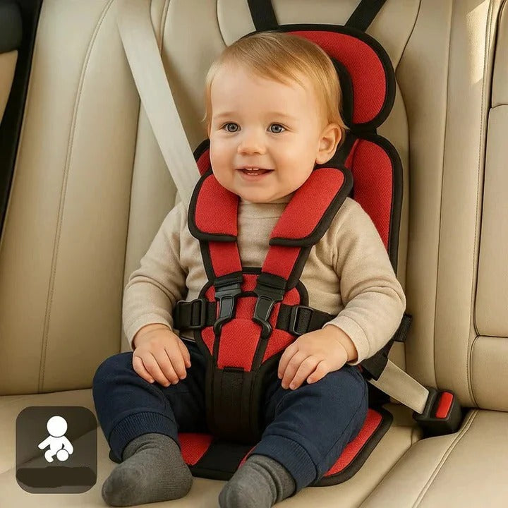 Portable Child Travel Seat with Safety Harness for Vehicle Use