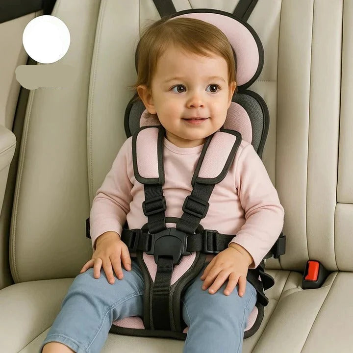 Portable Child Travel Seat with Safety Harness for Vehicle Use