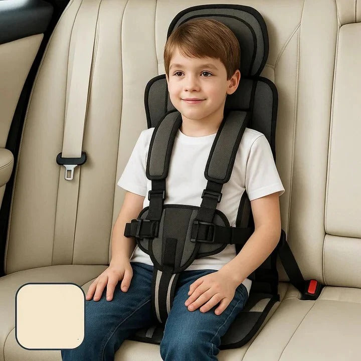 Portable Child Travel Seat with Safety Harness for Vehicle Use