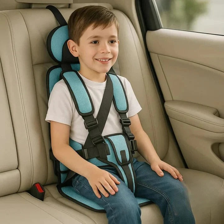 Portable Child Travel Seat with Safety Harness for Vehicle Use