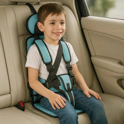 Portable Child Travel Seat with Safety Harness for Vehicle Use