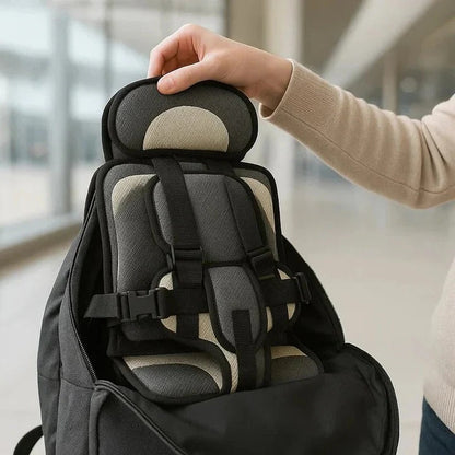 Portable Child Travel Seat with Safety Harness for Vehicle Use