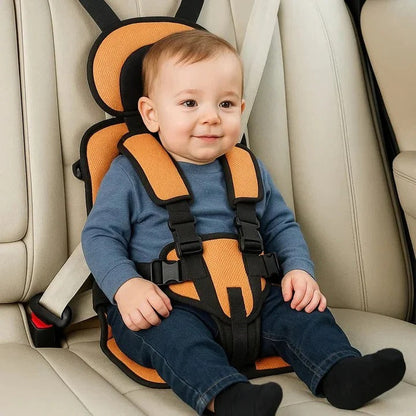 Portable Child Travel Seat with Safety Harness for Vehicle Use