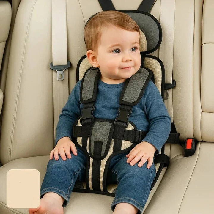 Portable Child Travel Seat with Safety Harness for Vehicle Use