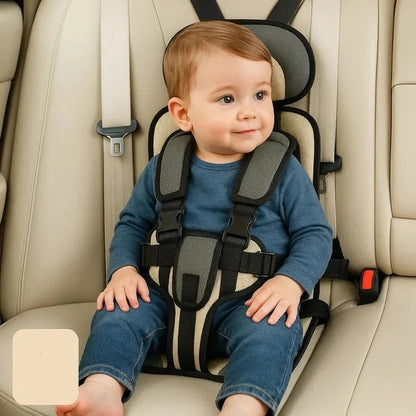 Portable Child Travel Seat with Safety Harness for Vehicle Use