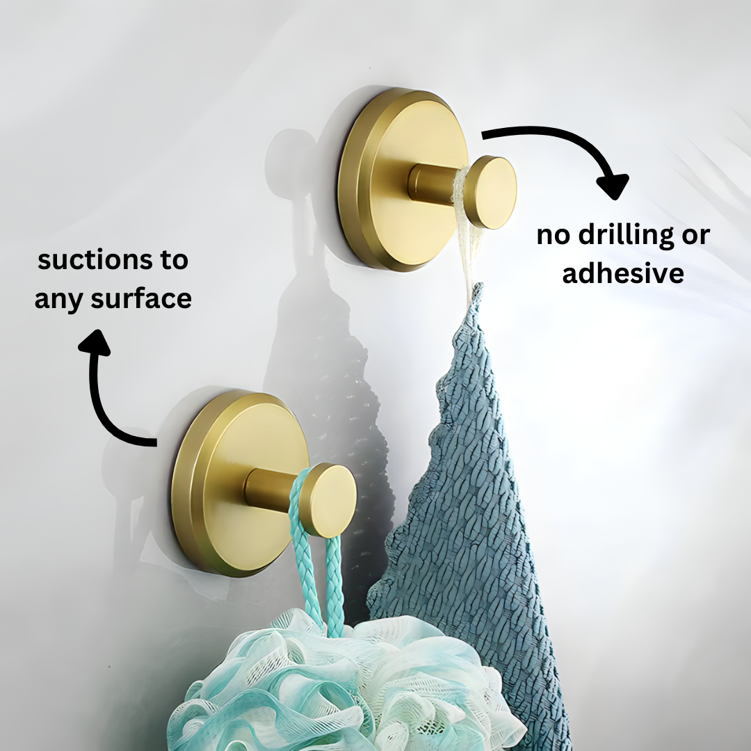 Instant Grip Suction Hooks for Easy Hanging and Organization
