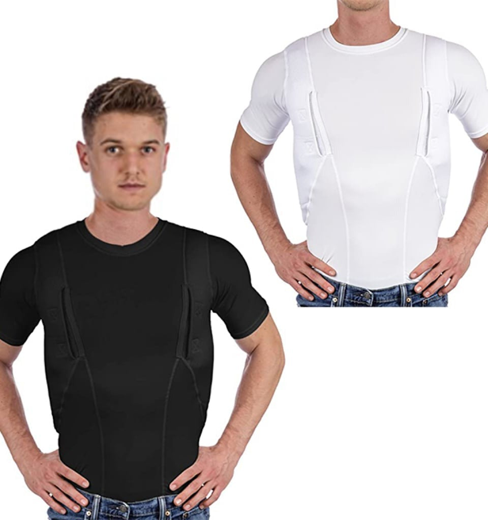 Concealed Leather Holster T-shirt for Men and Women