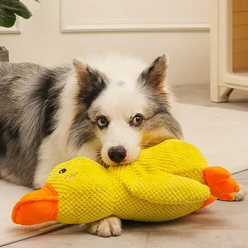 Calming Duck Dog Toy for Stress Relief and Comfort