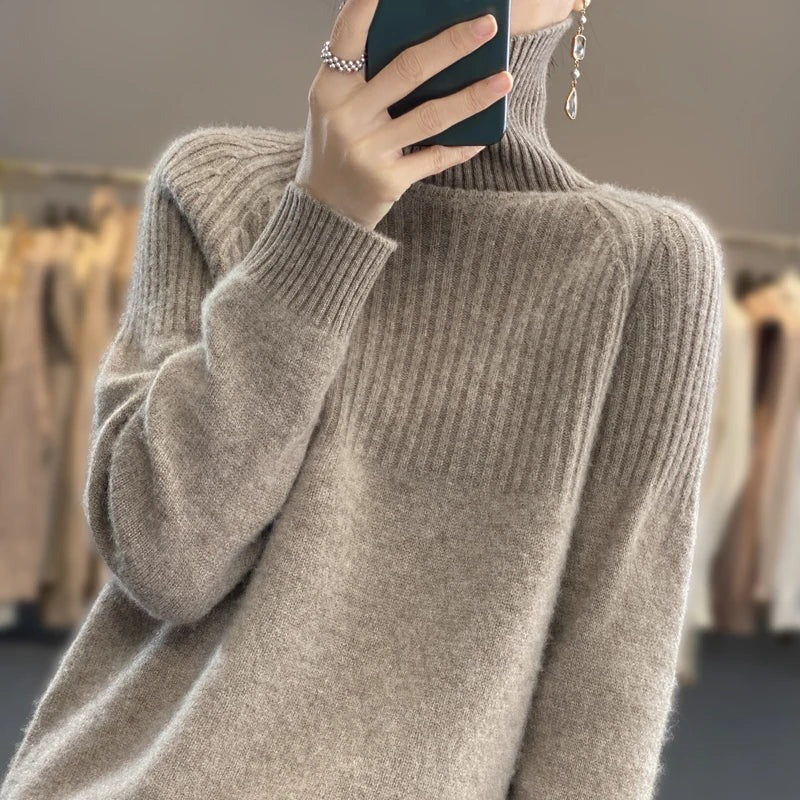 Cashmere Turtleneck Sweater for Women