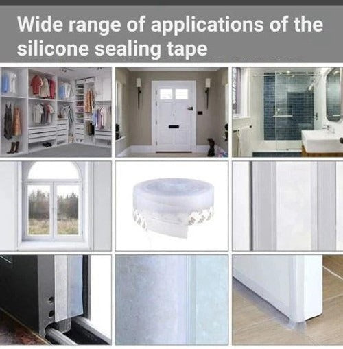 Self-Adhesive Door Seal for Draft and Noise Reduction