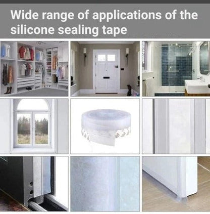Self-Adhesive Door Seal for Draft and Noise Reduction