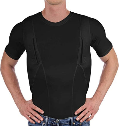 Concealed Leather Holster T-shirt for Men and Women