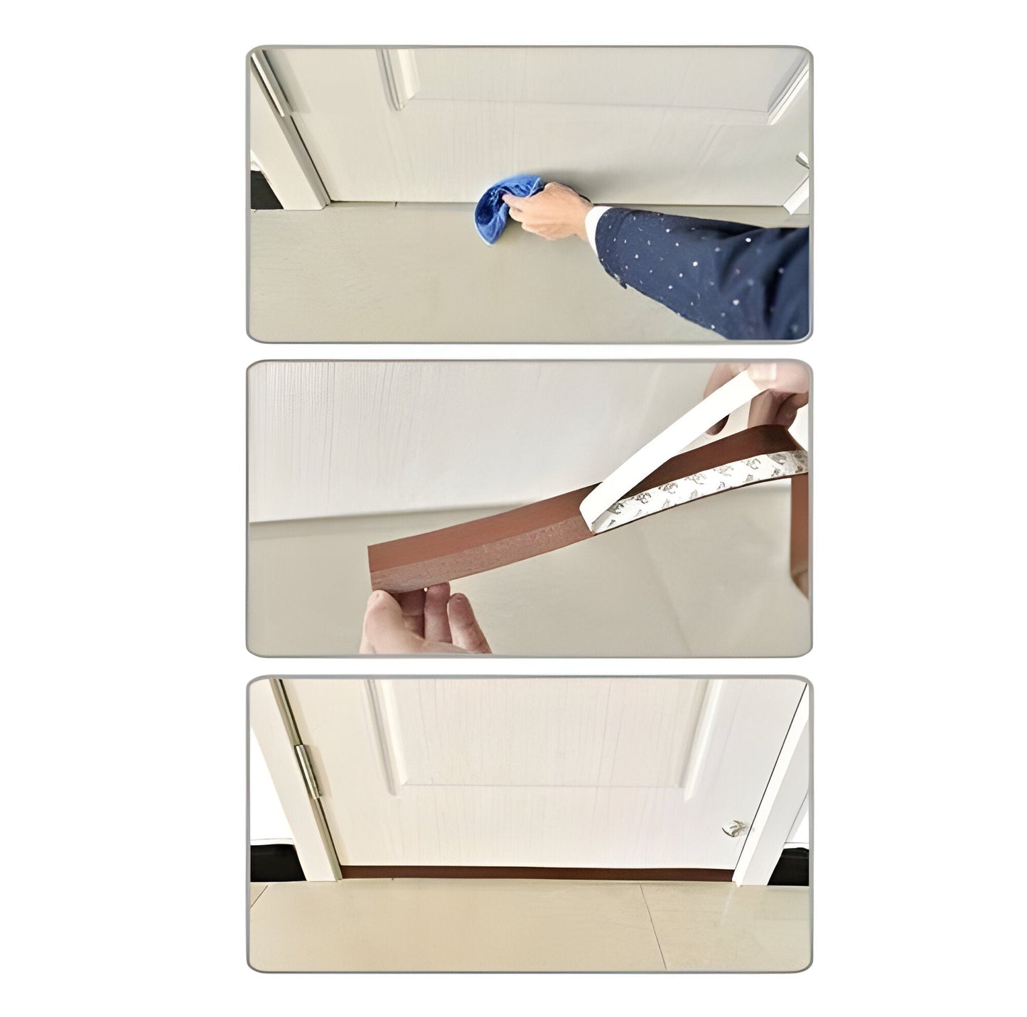 Self-Adhesive Door Seal for Draft and Noise Reduction
