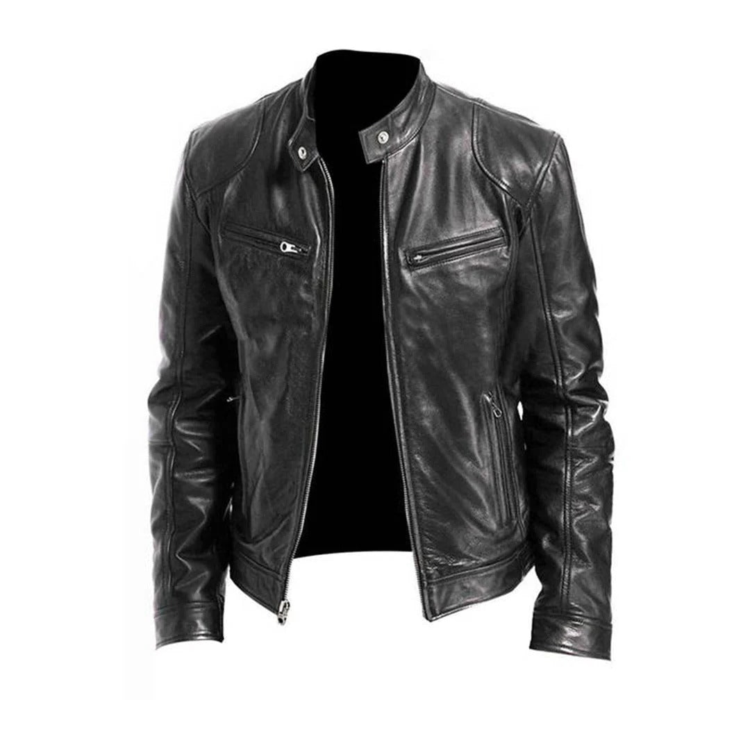 Men's Leather Jacket, Stylish and Durable Outerwear