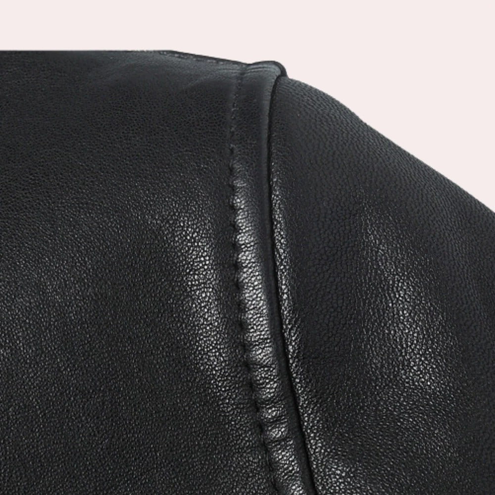 Men's Leather Jacket, Stylish and Durable Outerwear