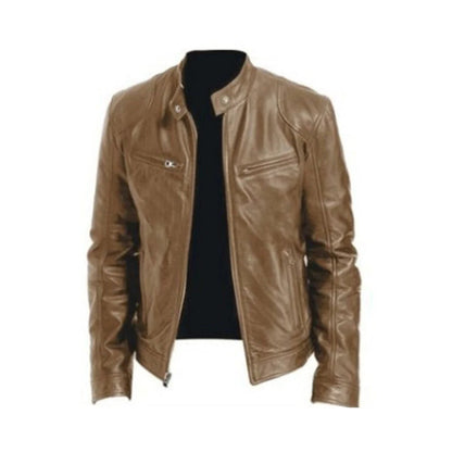 Men's Leather Jacket, Stylish and Durable Outerwear