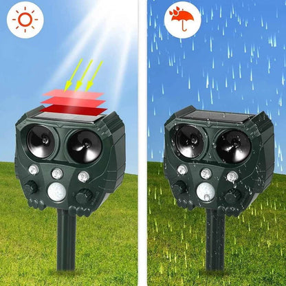 Ultrasonic Cat Repellent, Noise and Sonar Deterrent for Cats, Foxes, Rats, Squirrels, Dogs