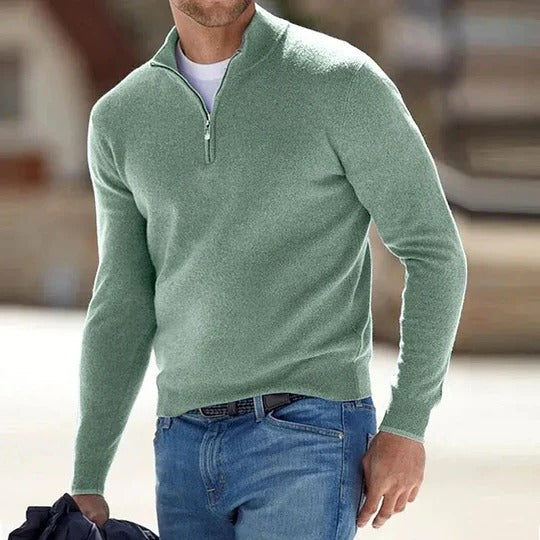 Men's Zipper Basic Sweater