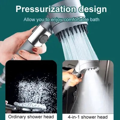 High Pressure Showerhead with Adjustable Spray Settings