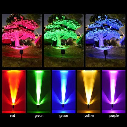 Solar LED Multi-Zoom Spotlight