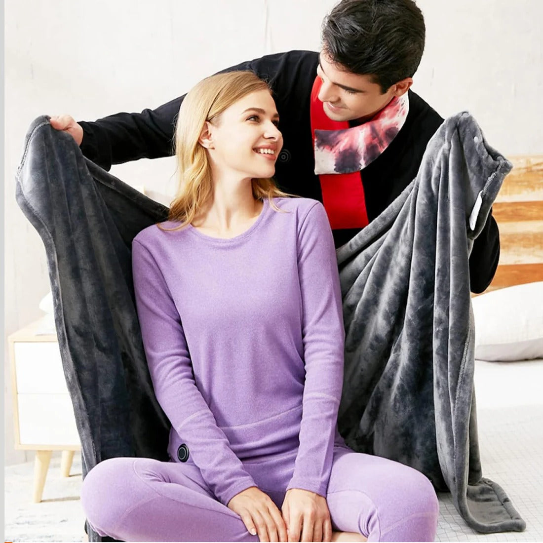 Heated Portable Shawl for Warmth and Comfort