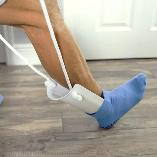 No Bend Sock Aid Device