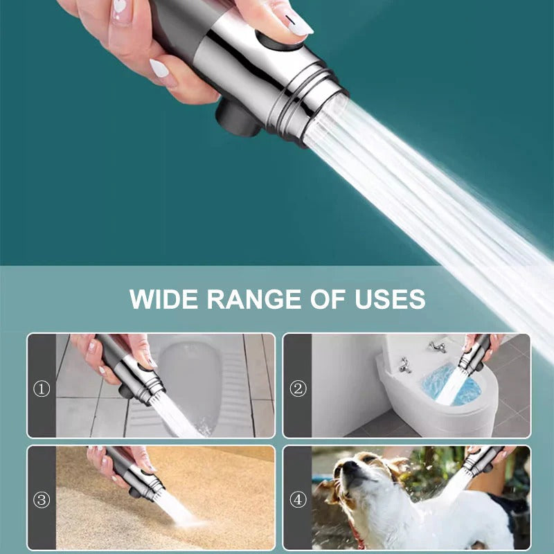 High Pressure Showerhead with Adjustable Spray Settings