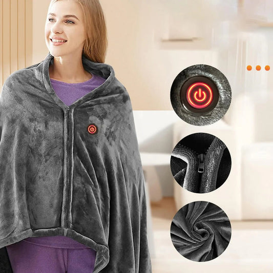 Heated Portable Shawl for Warmth and Comfort