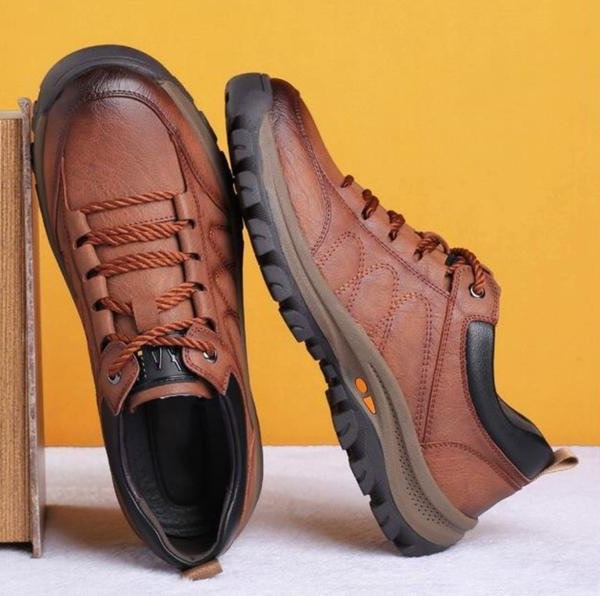 Men's Orthopedic Leather Shoes for Comfort and Support
