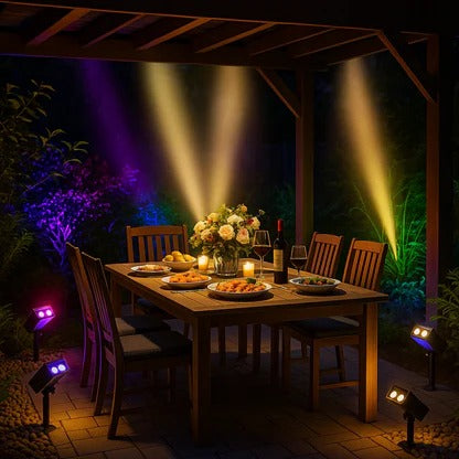Solar LED Multi-Zoom Spotlight