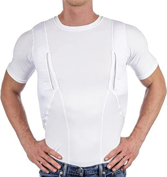 Concealed Leather Holster T-shirt for Men and Women