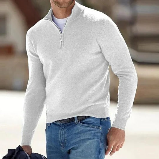 Men's Zipper Basic Sweater