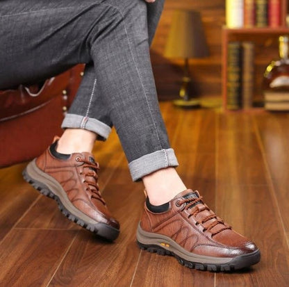 Men's Orthopedic Leather Shoes for Comfort and Support