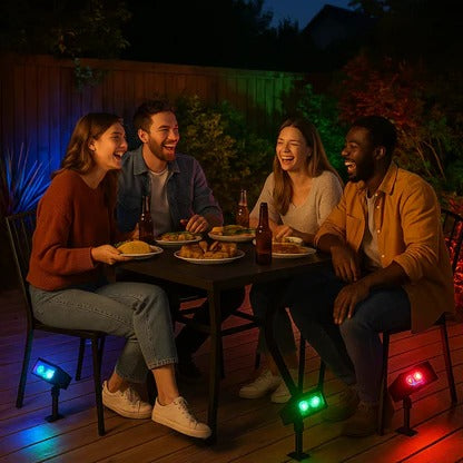 Solar LED Multi-Zoom Spotlight