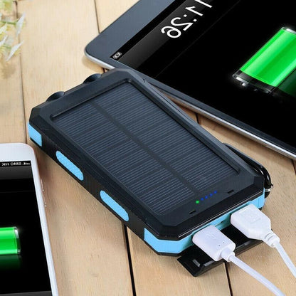 500000mAh Waterproof Solar Charger Power Bank, External Battery
